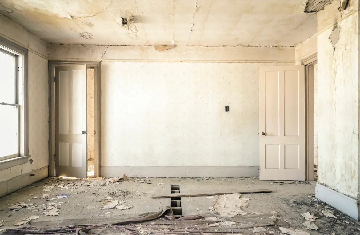 Waste disposal crew managing a cleanout project in Maine